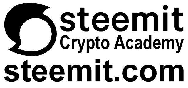Steemit Crypto Academy logo (draft) Black and White.png