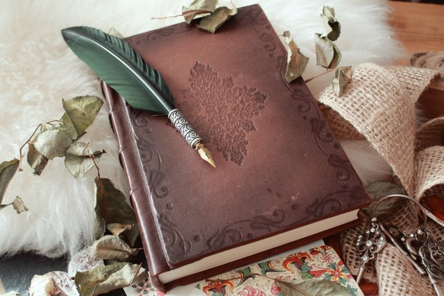 high-angle-shot-quill-pen-old-book-covered-with-dried-flower-petals.jpg