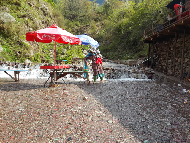 Restaurant under the waterfall