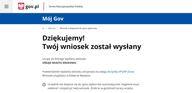 Screenshot_2019-10-04 Wysłano wniosek o dopisanie do spisu wyborców (obywatel Polski) - Portal gov pl.png