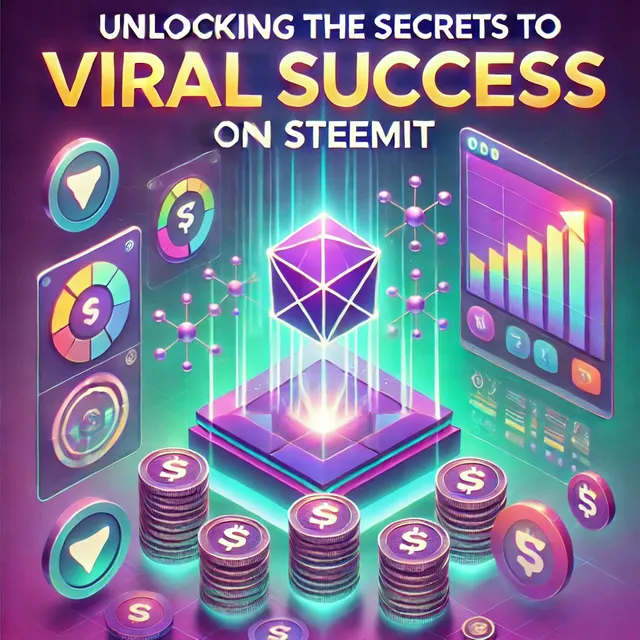 DALL·E 2024-11-24 14.00.36 - An eye-catching and vibrant thumbnail for a Steemit article titled 'Unlocking the Secrets to Viral Success on Steemit'. The design should include the .webp