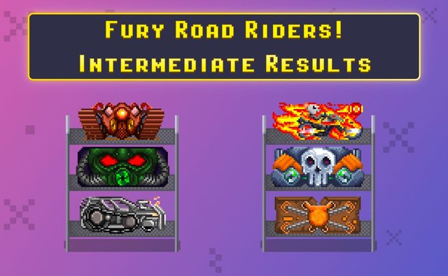 Fury Road Riders: Intermediate Results