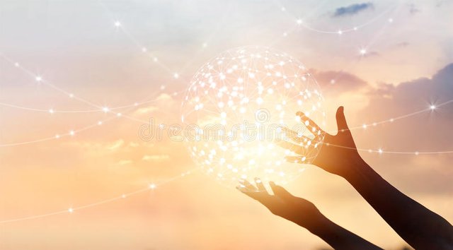 abstract-science-circle-global-network-connection-hands-sunset-background-91186294.jpg