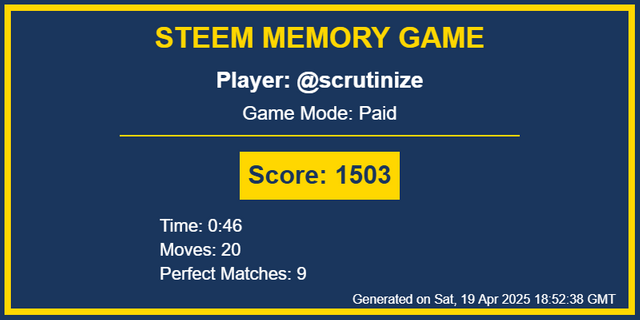 Game Result