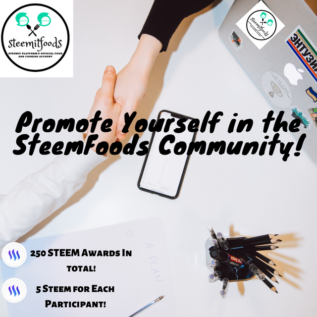 Promote Yourself in the SteemFoods Community!.png