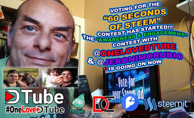 Voting has Opened up for the 60 Seconds of Steem Contest - Go Show Your Support - The Awareness & Engagement Contest from @jeronimorubio and @onelovedtube is Happening Now.jpg