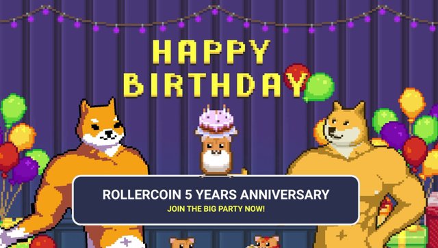 Rollercoin 5 Years Anniversary :: Join The Big Party Now