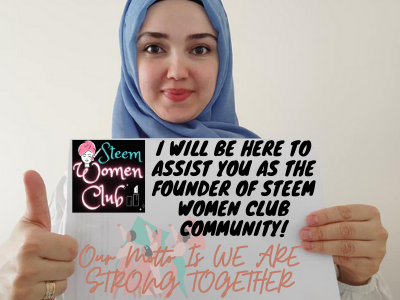 I will be here to help you as the Founder of Steem Women Club Community!.png