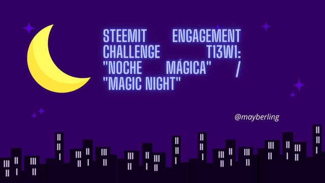 Steemit Engagement Challenge T13W1 Noche mágica  Magic night.jpg