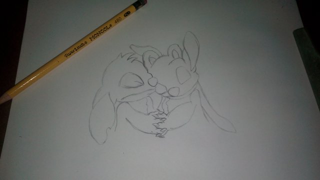 Dibujando a Stitch y Angel de la serie Lilo y Stitch (Dibujo paso a paso).  — Steemit