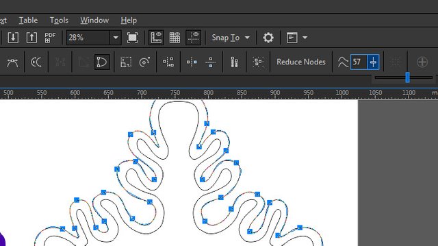 Reduce nodes - Simplifying the curves