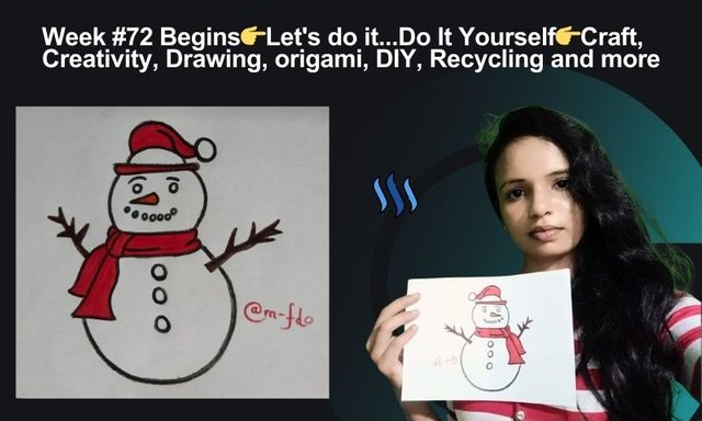 Week #72 Begins👉Let's do it...Do It Yourself👉Craft, Creativity, Drawing, origami, DIY, Recycling and more.jpg