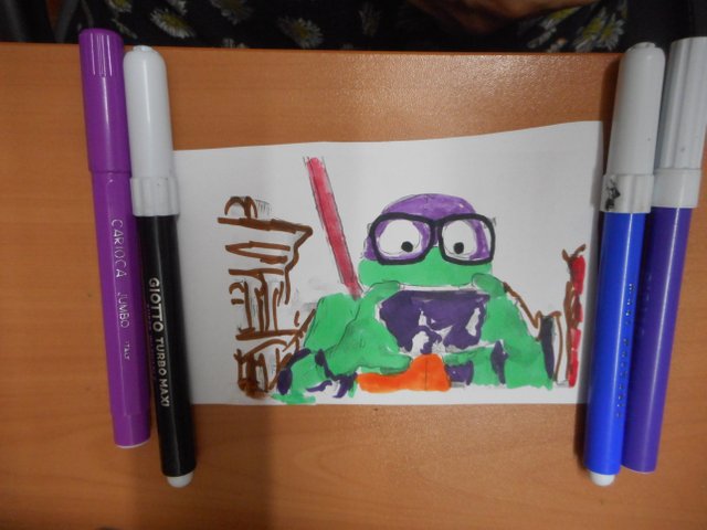 Coloring  Donatello - Teenage Mutant Ninja Turtles  Mutant Mayhem  - Markers (1).JPG