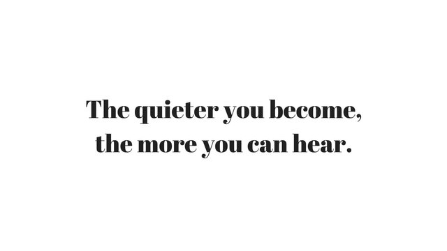 The quieter you become.jpg