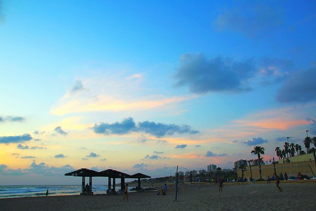 Beachscape at Mediterranean Sea