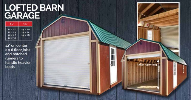 Graceland portable building lofted barn garage show low Arizona.jpg