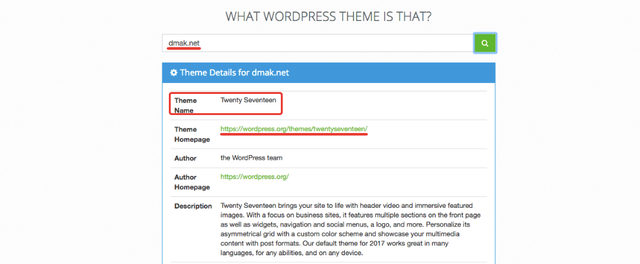 What WordPress Theme Is That?