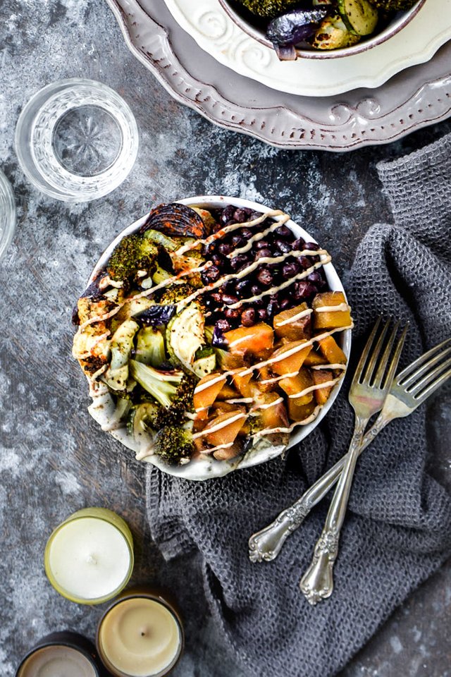 Roasted Veggie Sweet Potato Power Bowls + Yogurt Tahini Sauce (vegan+gf)-2-2.jpg