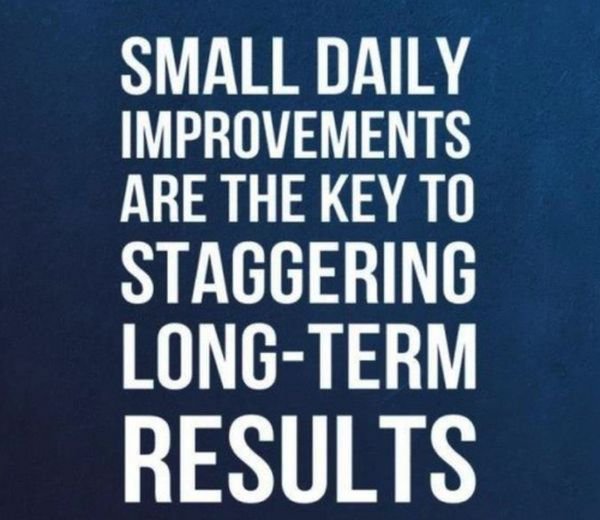 small daily improvements are key to staggering long term results.jpg