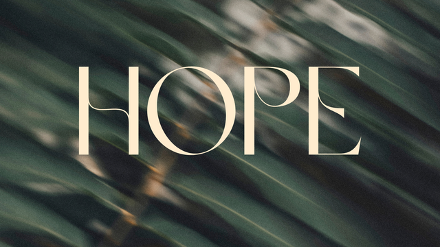 Beige Green Hope Quote Photocentric Elegant Desktop Wallpaper.png