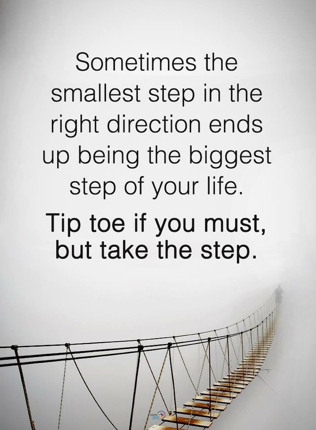 the smallest step may end up being the best step.jpeg