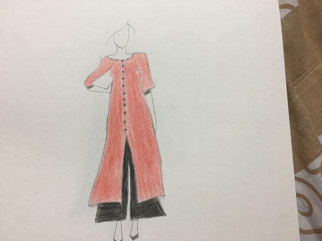 Kurti sketch outlet