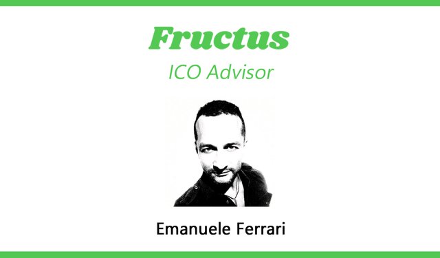 Fructus Emanuele Ferrari ICObench Teammember announcement ICO.jpg