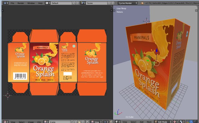 How To Design A Packaging 3d Box Using Adobe Illustrator And Blender 3d Applications Step By Step Steemit