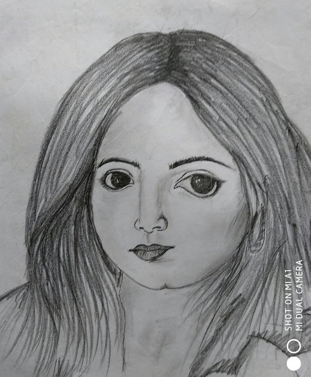 My Sketch On Beautiful Lady Face Steemit