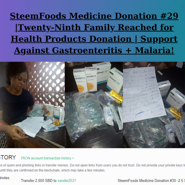 SteemFoods Medicine Donation #29 .png