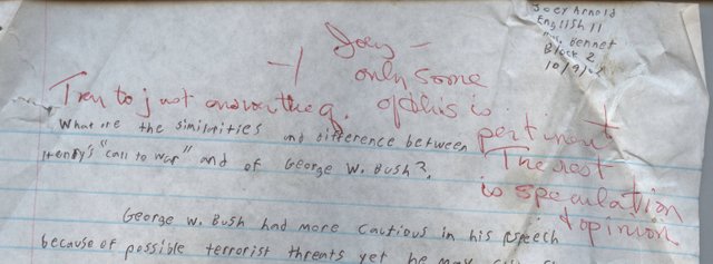 2002-10-09 Wed Bush Eng10 Bennet says Islam Statements are Speculation and not Pertinent.jpg