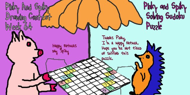 Pinky and Spiky Solving Sudoku Puzzle.jpg