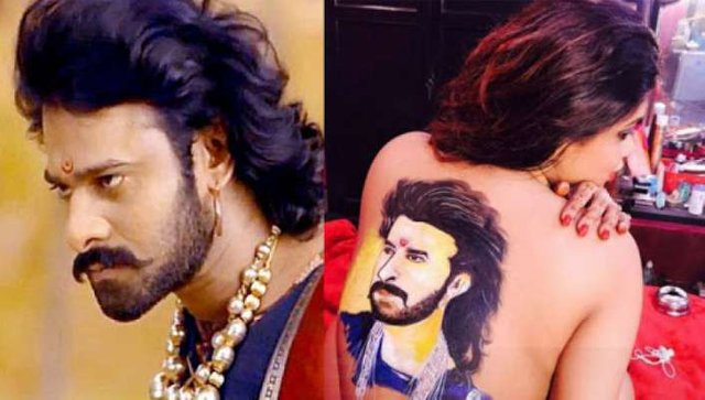 Fan of Prabhas makes Bahubali tattoo