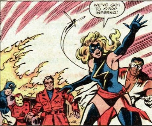 Ms. Marvel calls the Avengers to stop Inferno.jpg