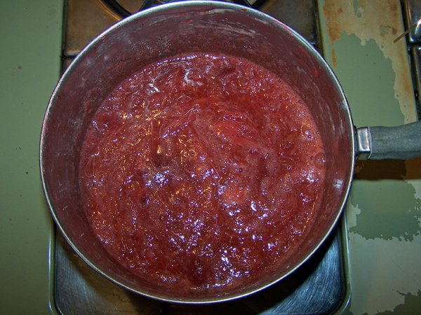 Strawberry Rhubarb Sauce - in pot3 crop June 2018.jpg