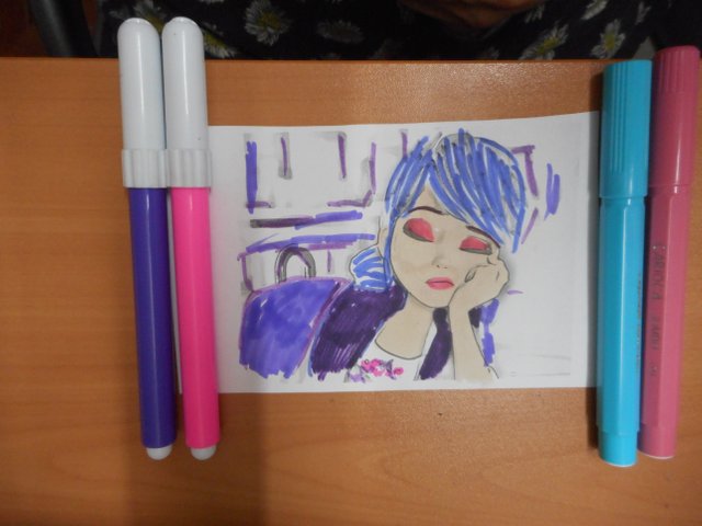 Coloring  Marinette Dupain-Cheng - Miraculous Ladybug & Cat Noir, the Movie   - Markers (1).JPG