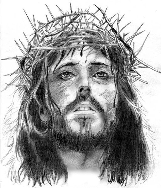Jesus Christ Sketch Jesus Christ Pencil Drawing Drawing By KARTICK ...