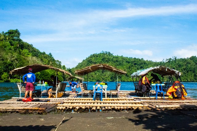 BAMBOO RAFTS IN LAKE PANDIN SMALL.jpg