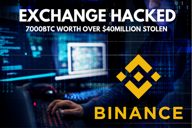 Binance Exchange hacked over 40million bitcoin missing due to security breeach.png