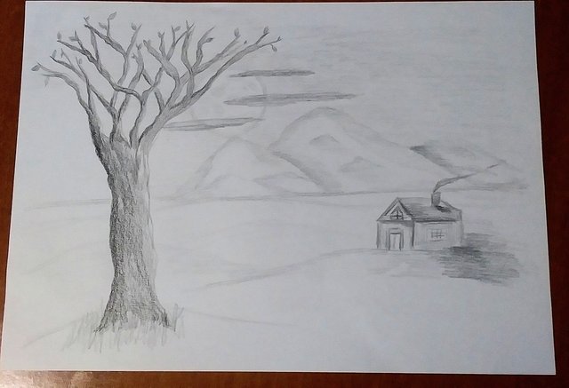 simple landscape drawing
