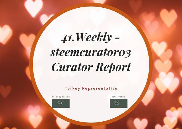 Second Weekly -steemcurator03 Turkey Curator Report.png