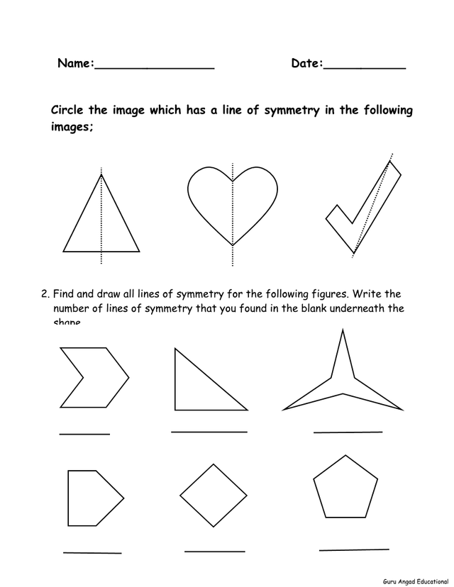 47 4Th Grade Math Symmetry Worksheets Images The Math