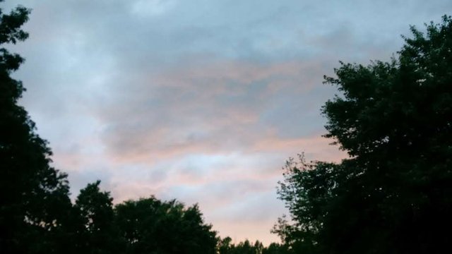 Blue Cloudy Twilight sky photo