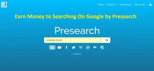 Earn Money To Searching On Google By Presearch Steemit