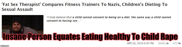 Insane Person Equates Eating Healthy To Child Rape.png