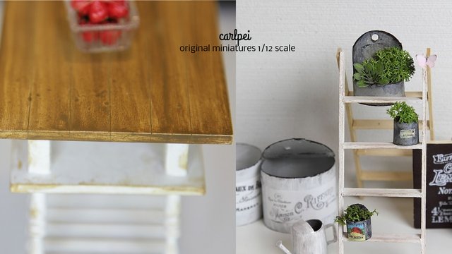 art artzone vn miniature handmade 1/12 scale 1/10 craft shabby chic carlpei