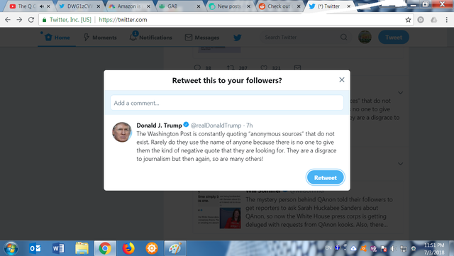 Donald Trump 7 3 2018 fake msm and others.png