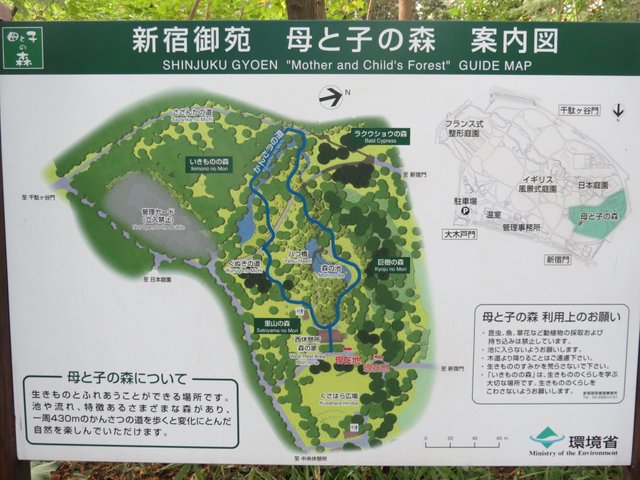 Shinjuku Gyoen National Garden Map Fasci Garden