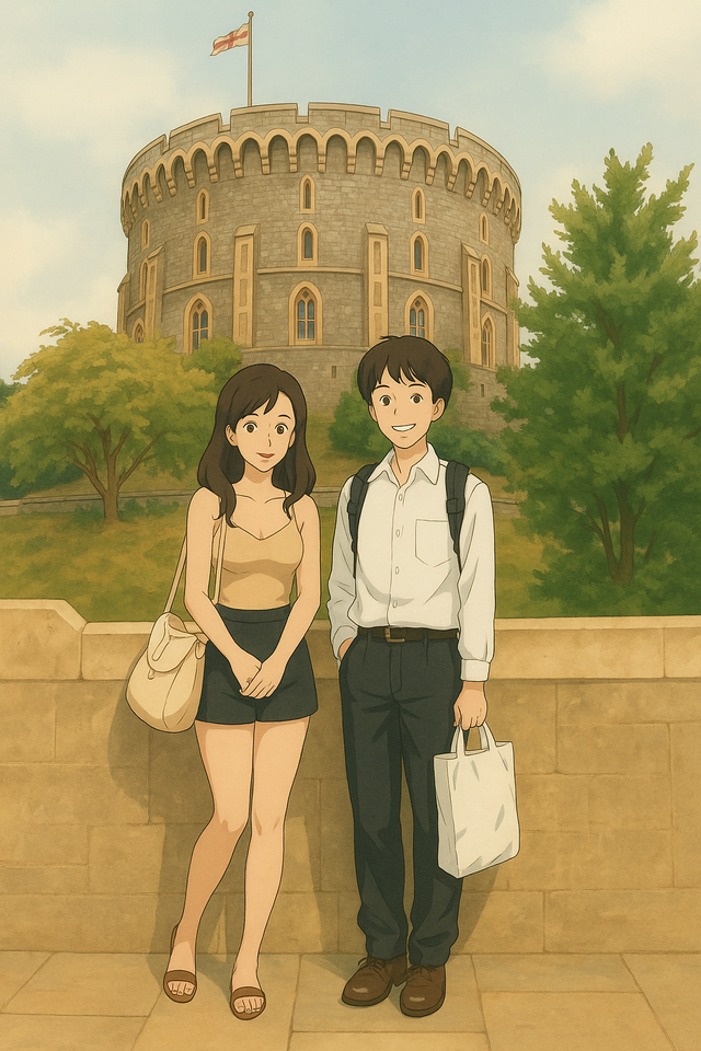 Young Couple at Castle Tower.png