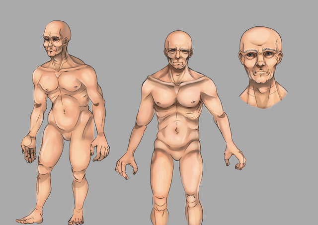 Drawing Oldman Anatomy Practice Video Timelapse Steemit